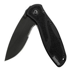 Kershaw Basic Black Blur Knife - Plus Partial Serration